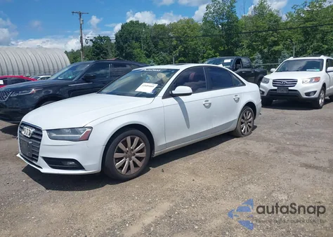 2013 Audi A4 2.0T Premium из США, поврежденный, VIN WAUBFAFL5DN032575